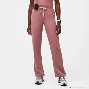 Figs Women's Mauve Livingston Basic Scrub Pants